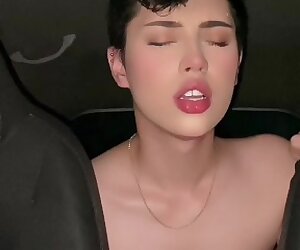 young college student is fucked by married straight uber driver cums inside his virgin ass creampie