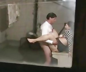 Voyeur Tapes A Couple Having Sex On The Patio