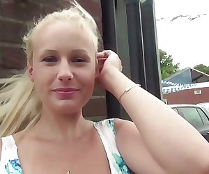 GERMAN SCOUT  HUGE NATURAL TITS TEEN WICKY PUBLIC CASTING